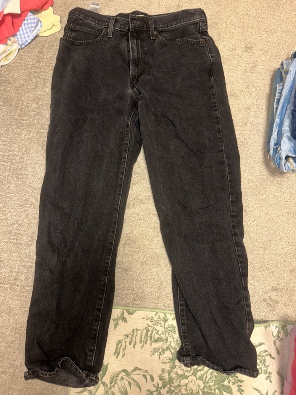Levi's Women's Black Wide-Leg Jeans